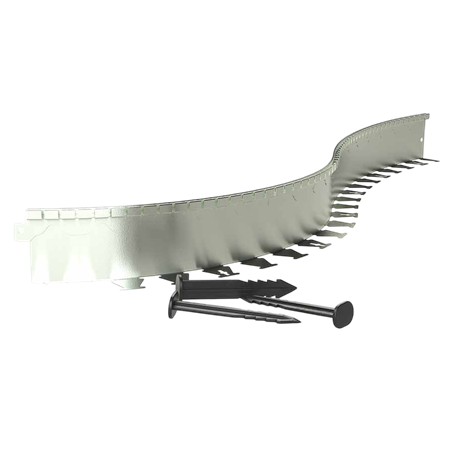 GALVANİZ AYIRICI SINIRLAYICI LED TAKILABİLEN ESNEK 100X50X0.6 MM 24 metre 75 adet kazık