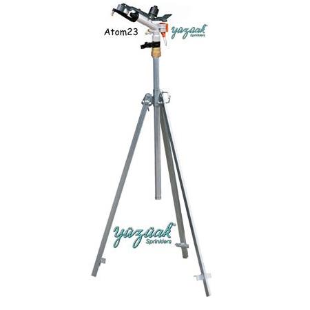 Yağmurlama Tabancası Vurmalı Tip ATOM 23 14-23 Metre 1" Dişli Giriş YÜZÜAK SEHPALI