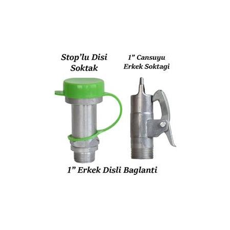 Metal Cansuyu Musluğu +Anahtar 1" giriş-çıkış