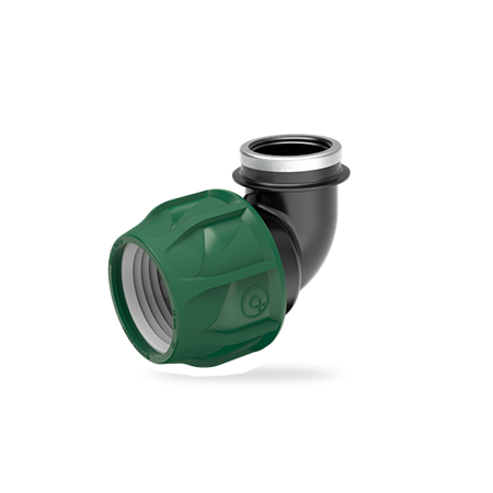 Kaplin Dişi Dirsek Galvaniz Metal Yüzüklü