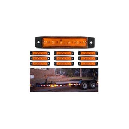 Dorse Parmak Lamba 12 -24 Volt 6 Ledli Sarı Renk 10 Adet Parmak Led Dorse Kamyon