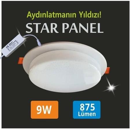 12W STAR LED PANEL BEYAZ SIVA ALTI